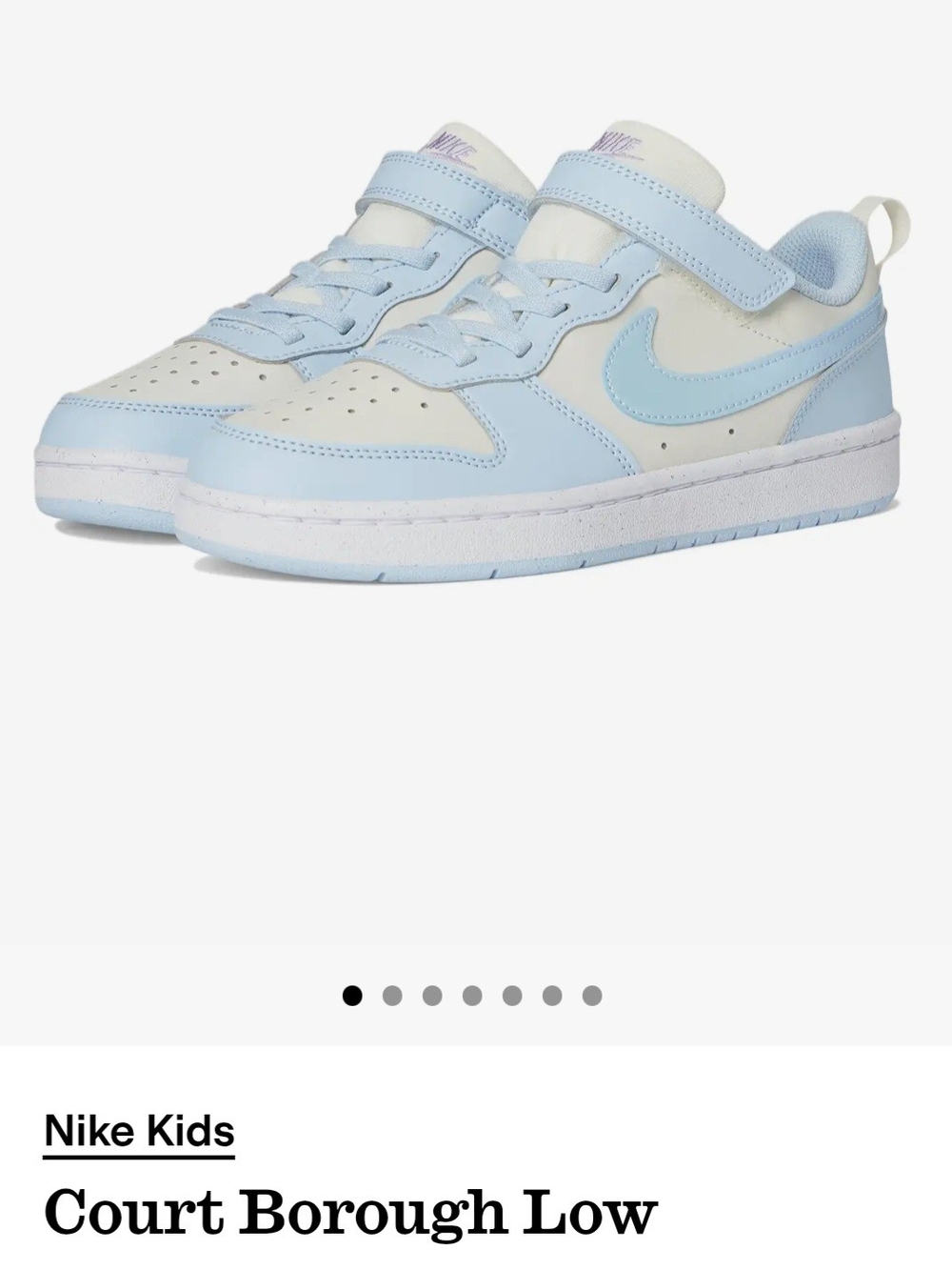 Nike Kids Sneakers in Light Blue and Cream Girls